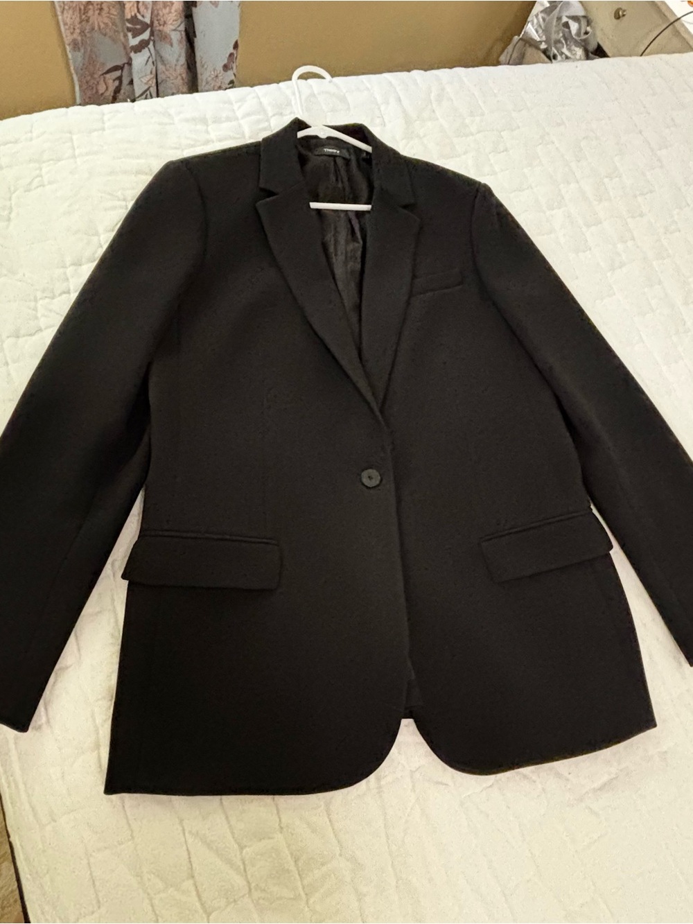 THEORY Boyfriend blazer, 12, black